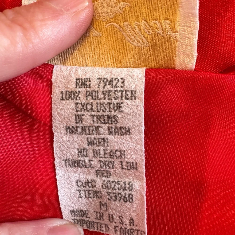 Vintage Inner Most Medium 90s Red lace Satin Chemise Negligee‎ Nightgown sexy